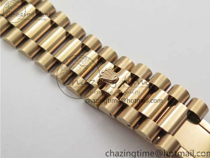 on 904 228239 Day-Date Version Dial President Stick Markers A2836 Bracelet RG RG RG New BP Dial 40mm 0313